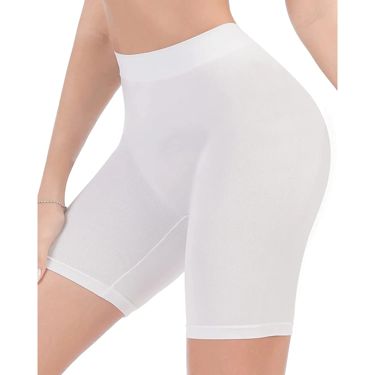 3-Pack: Slip Shorts for Women Under Dress, Comfortable Smooth Yoga Shorts