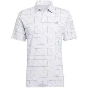 adidas Jacquard Primegreen Polo Shirt - White/Grey Three