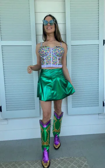 Adult Metallic Skort