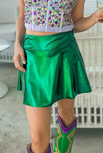 Adult Metallic Skort