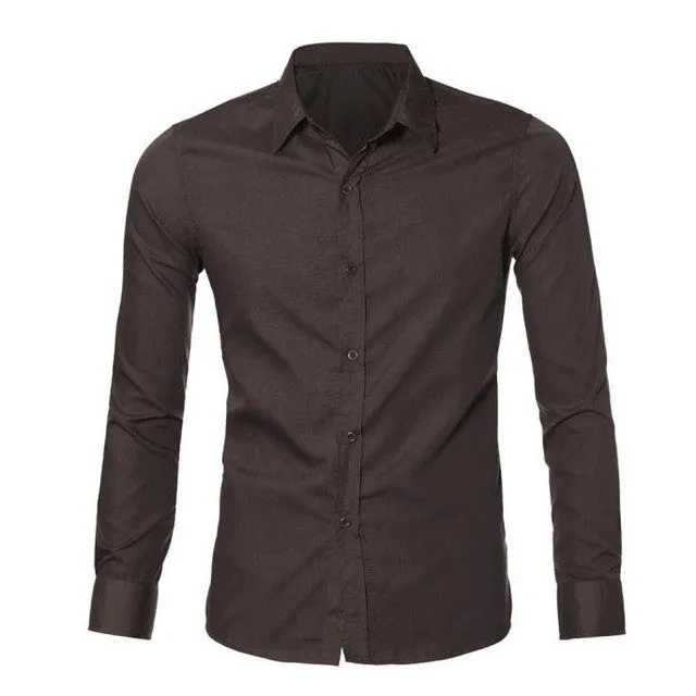Autumn New Arrive Fashion Shirts Mens Luxury Stylish Casual Slim Fit Men Shirts Casual Long Sleeve Male Hombres Camisas 23Oct1
