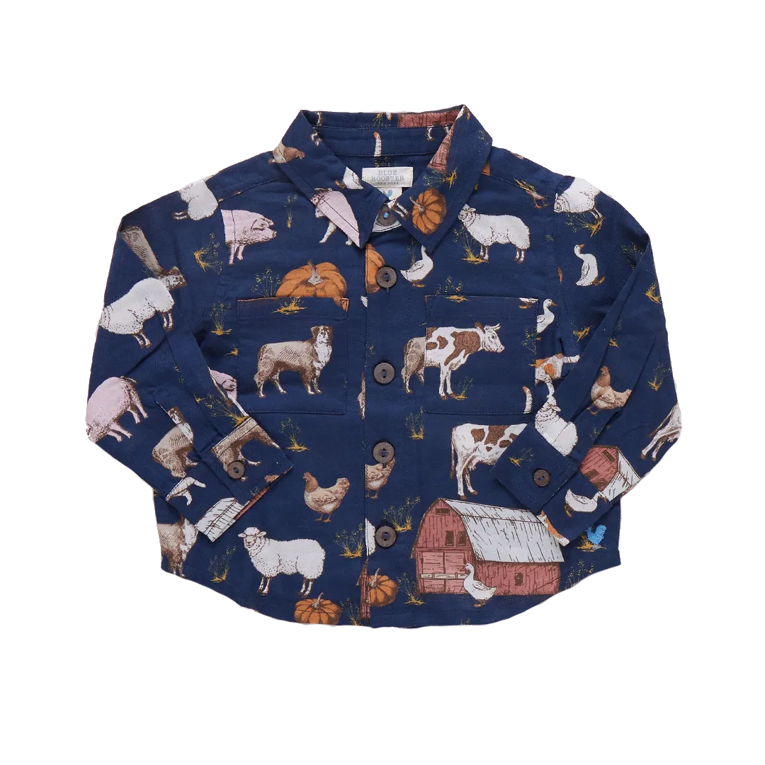 Baby Boys Jack Shirt - On The Farm