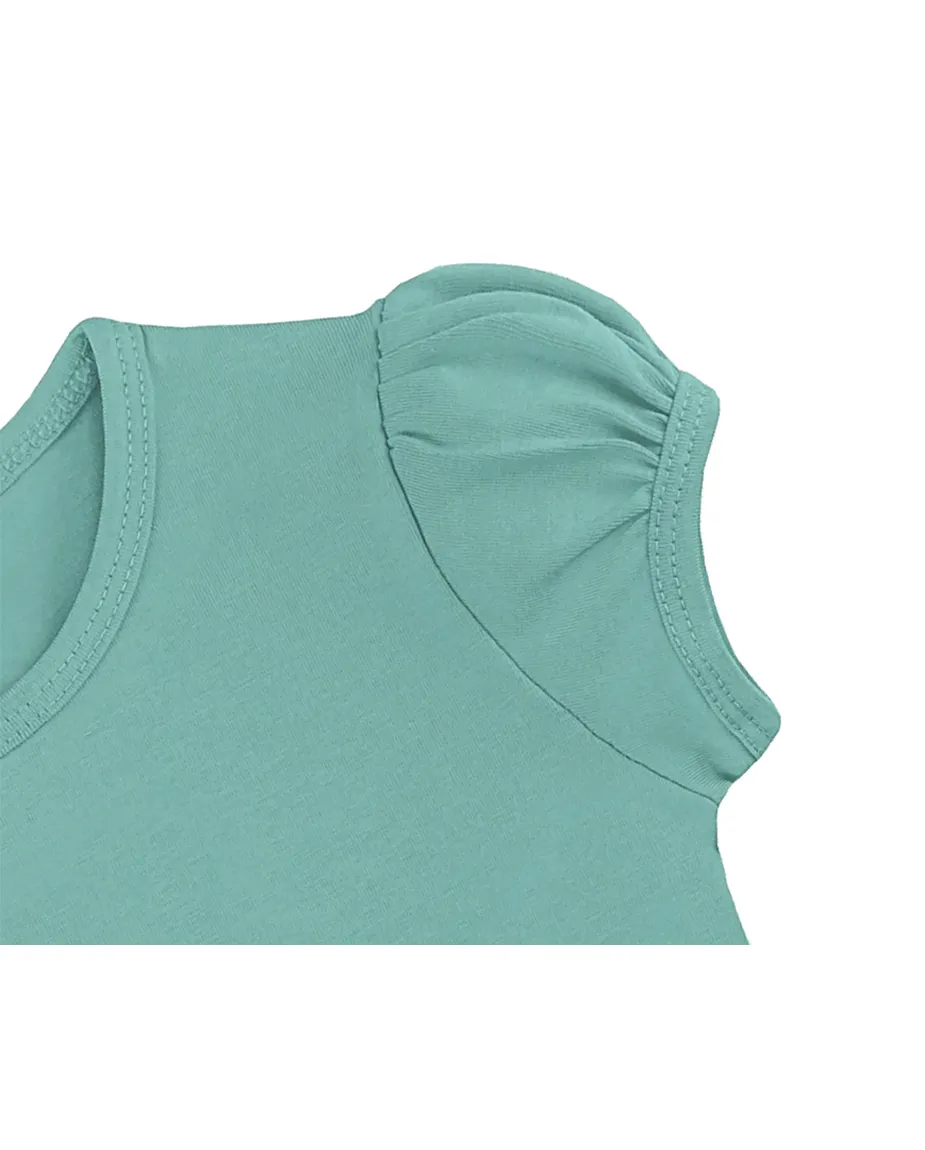 Big Girls Cotton Puff Sleeve Solid Crewneck T-Shirt