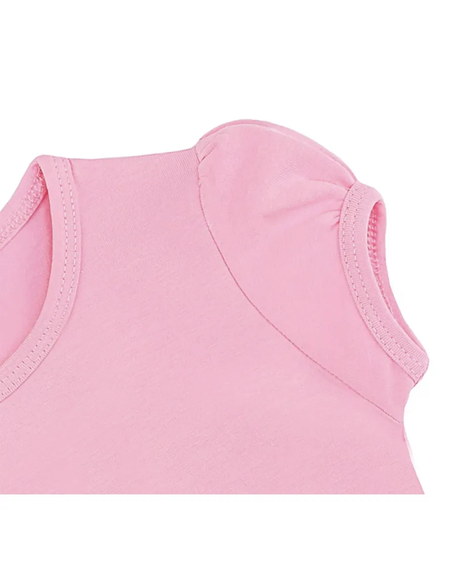 Big Girls Cotton Puff Sleeve Solid Crewneck T-Shirt