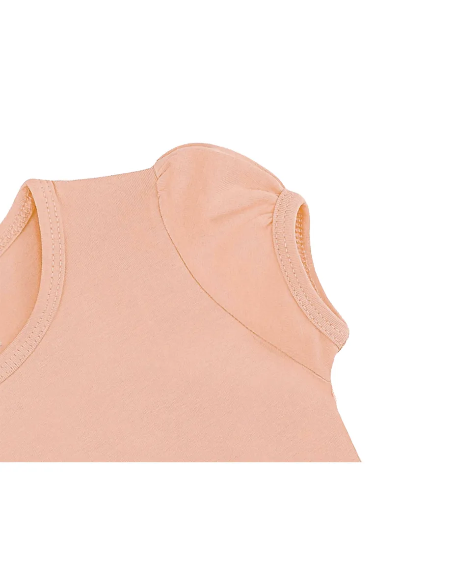 Big Girls Cotton Puff Sleeve Solid Crewneck T-Shirt