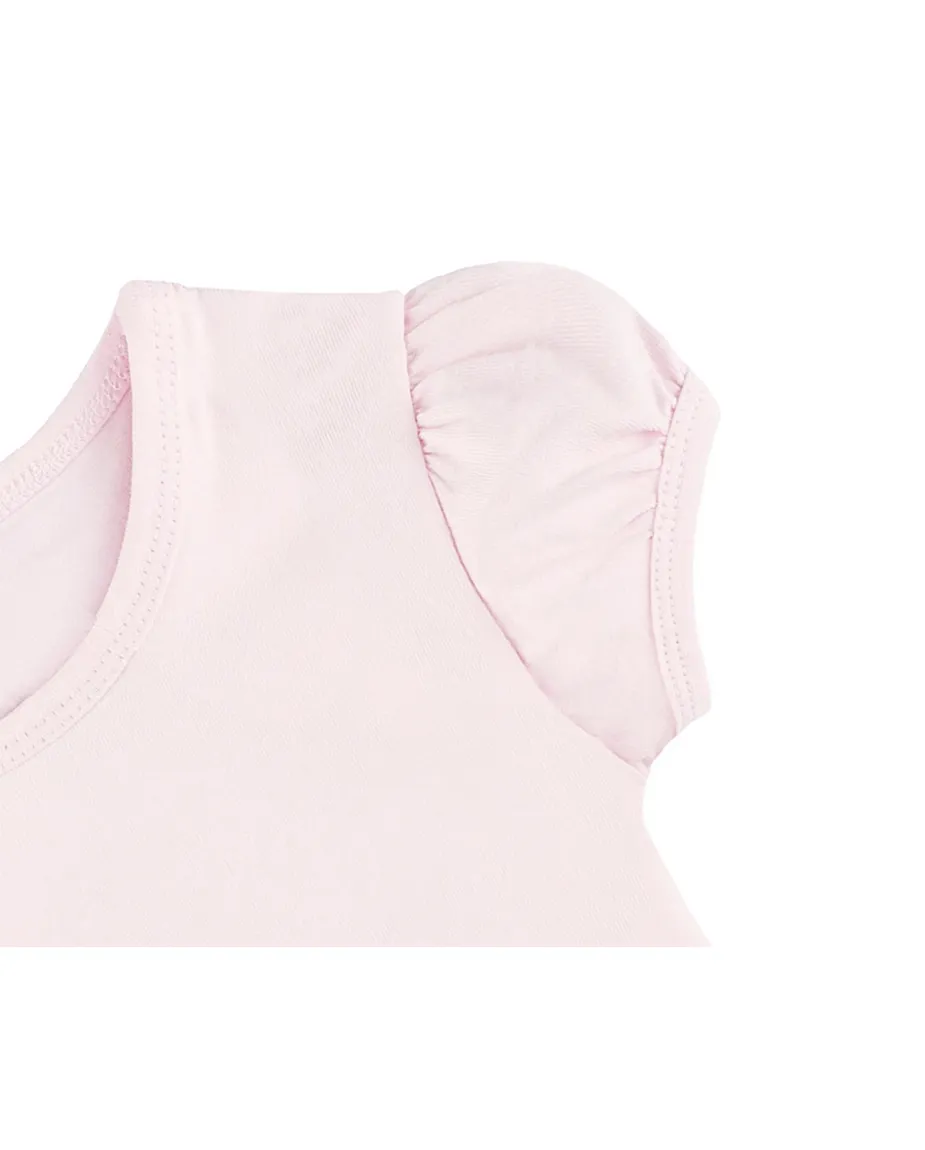 Big Girls Cotton Puff Sleeve Solid Crewneck T-Shirt