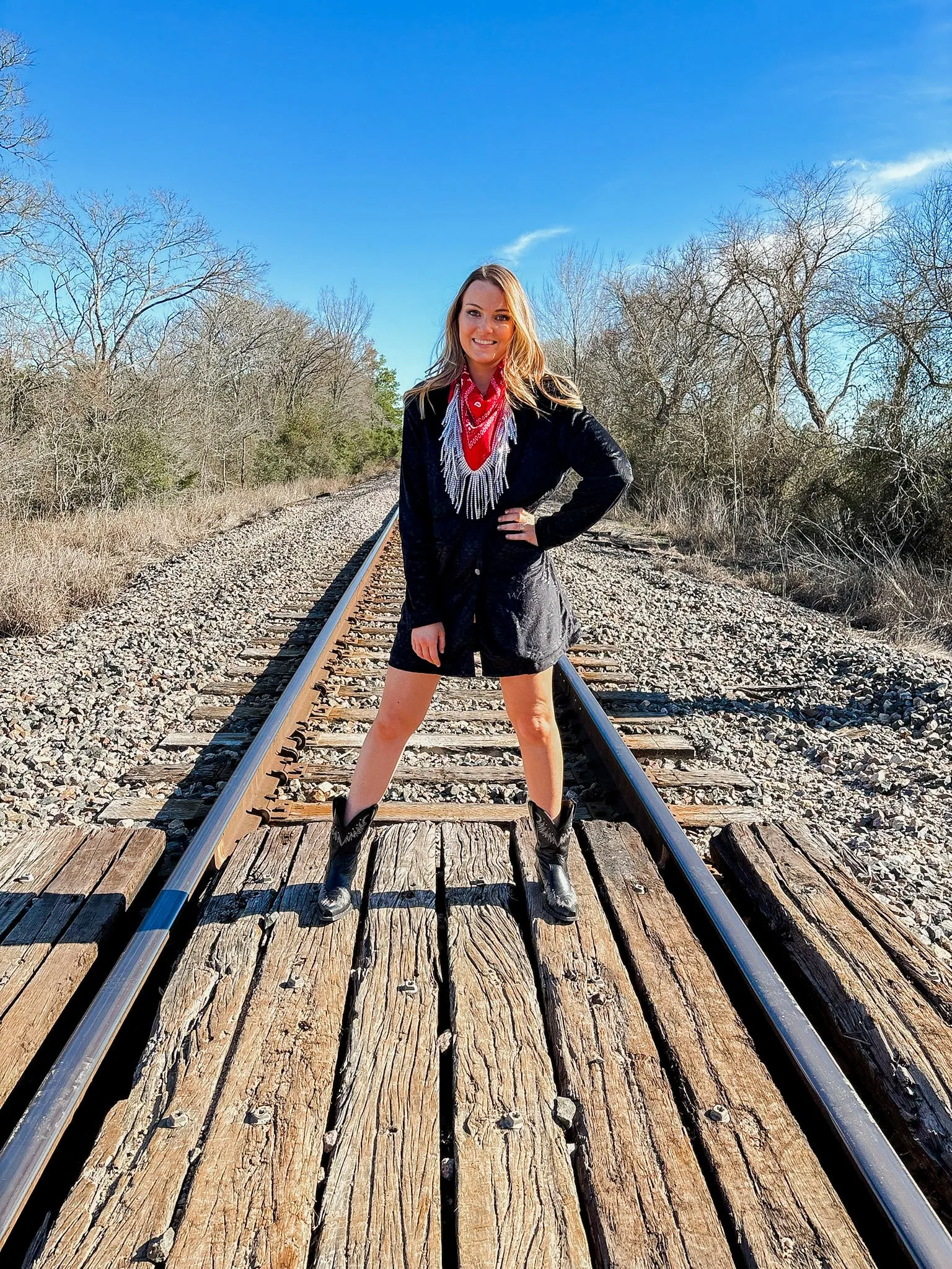 Black Molly Aztec Blazer Dress