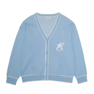 bound Signature Chenille Cardigan - Sky Blue