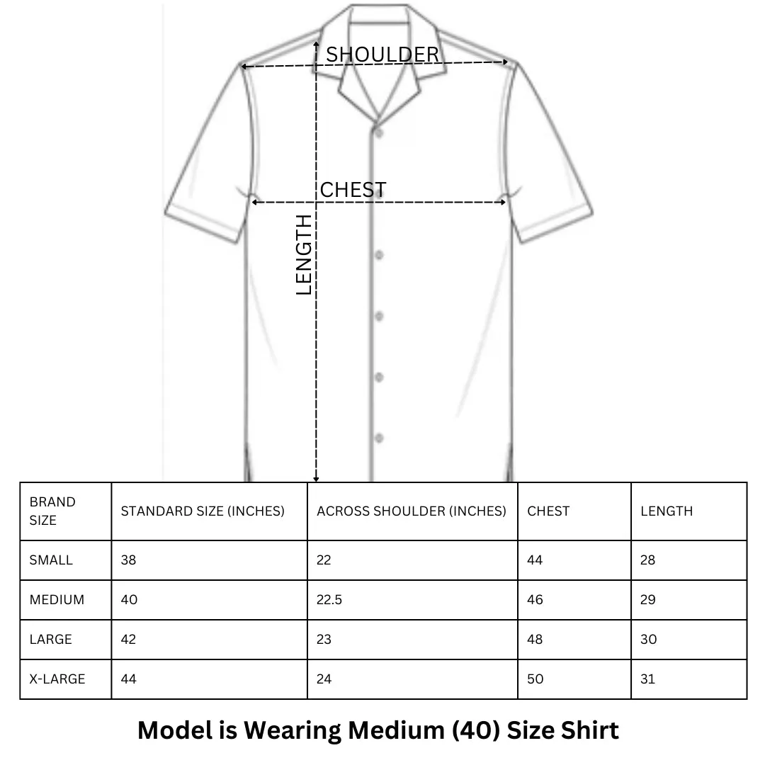 Box Fit Cuban Collar Shirt For Men | Grey