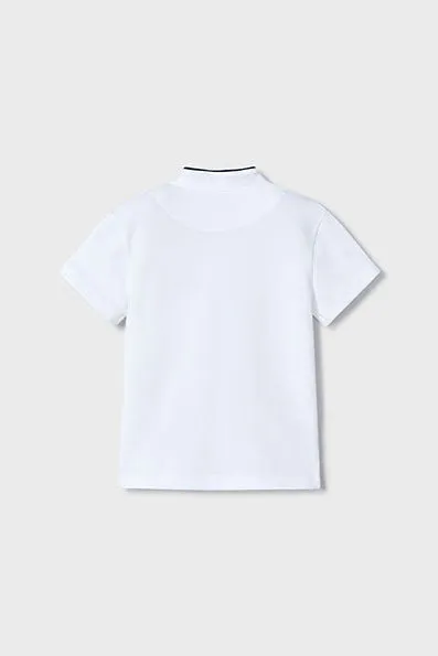 boys short sleeve collarless polo