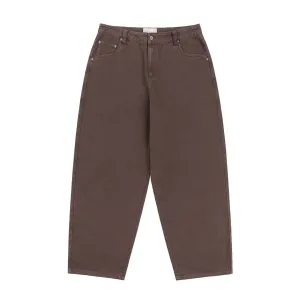 Classic Baggy Denim Pants - Brown Washed