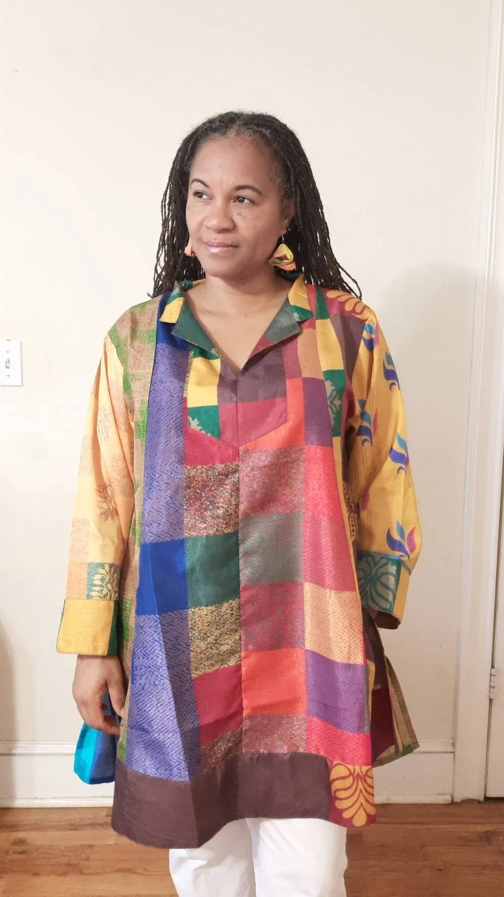 Colorful Stylish saree shirt