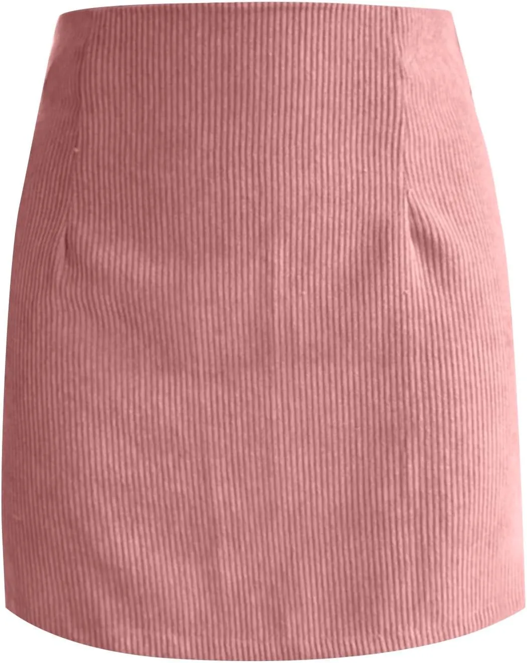 Corduroy Skirt Women Comfy High Waist Mini Pencil Skirt Casual Fall Winter A Line Mini Skirts with Back Zipper