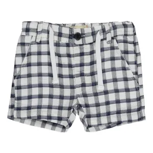 Crew White/Navy Plaid Shorts