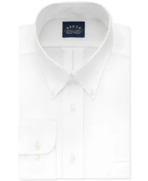 Eagle Mens White Collared Classic Fit Dress Shirt