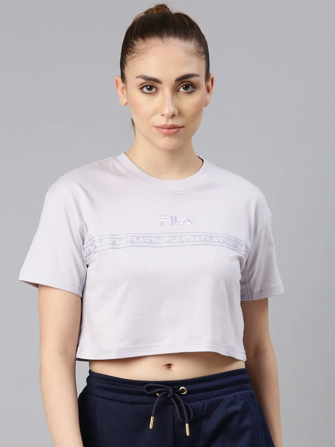 FILA Adults-Women Lavender T Shirts