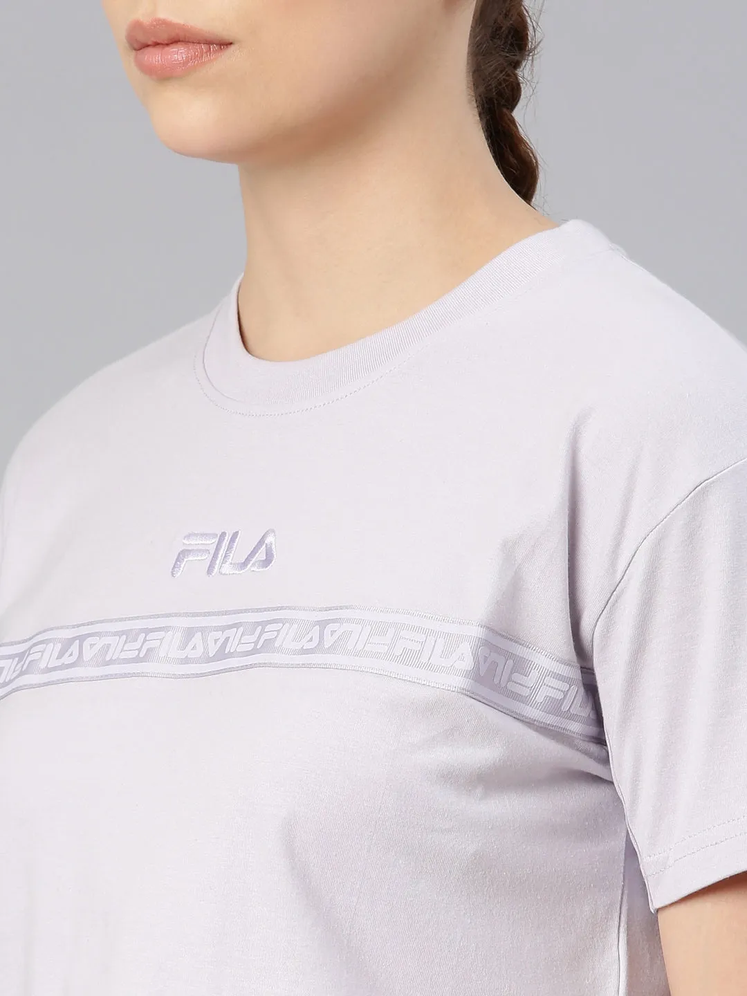 FILA Adults-Women Lavender T Shirts