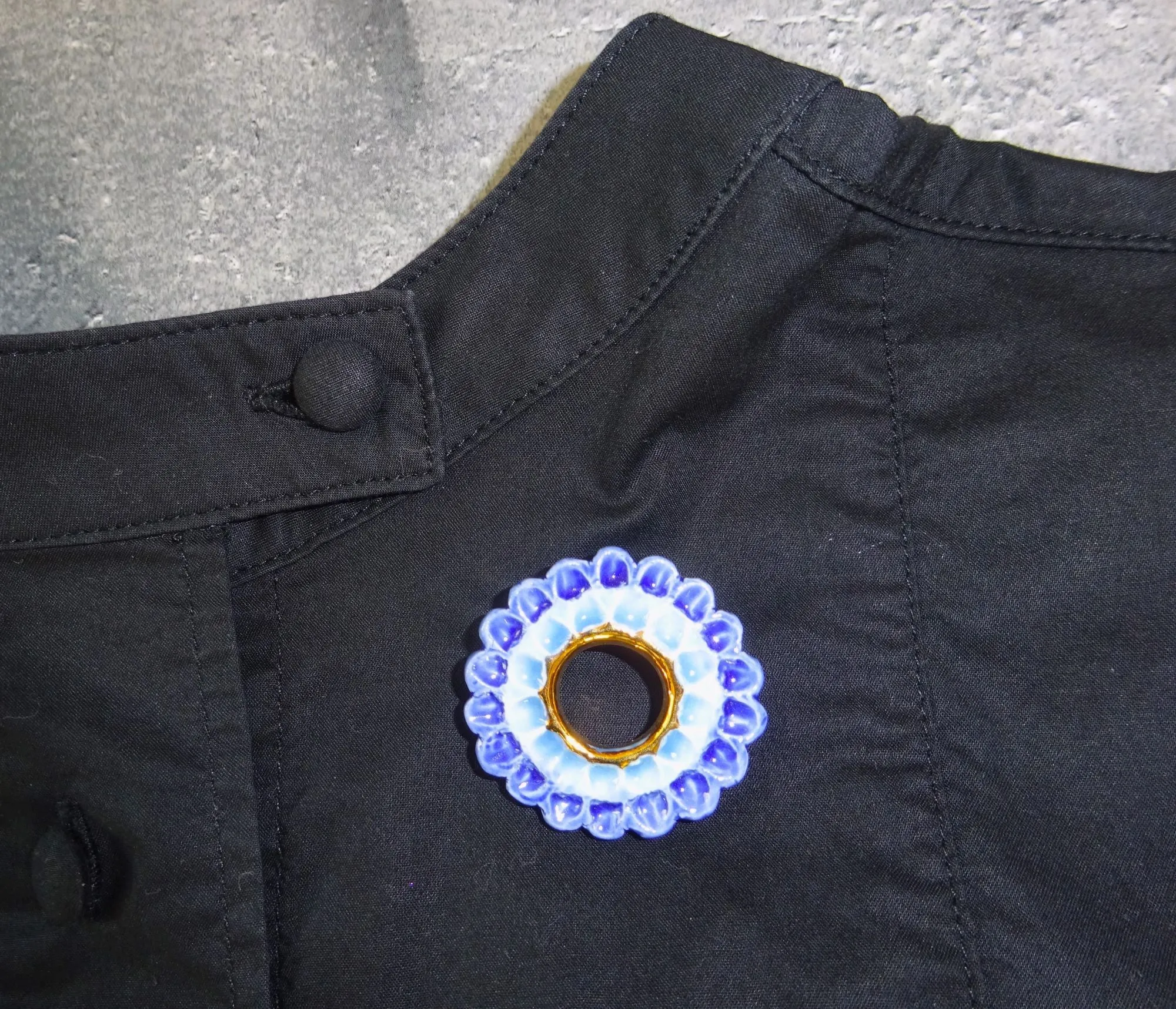 Flower Brooch Dahlia Pink   Lavender