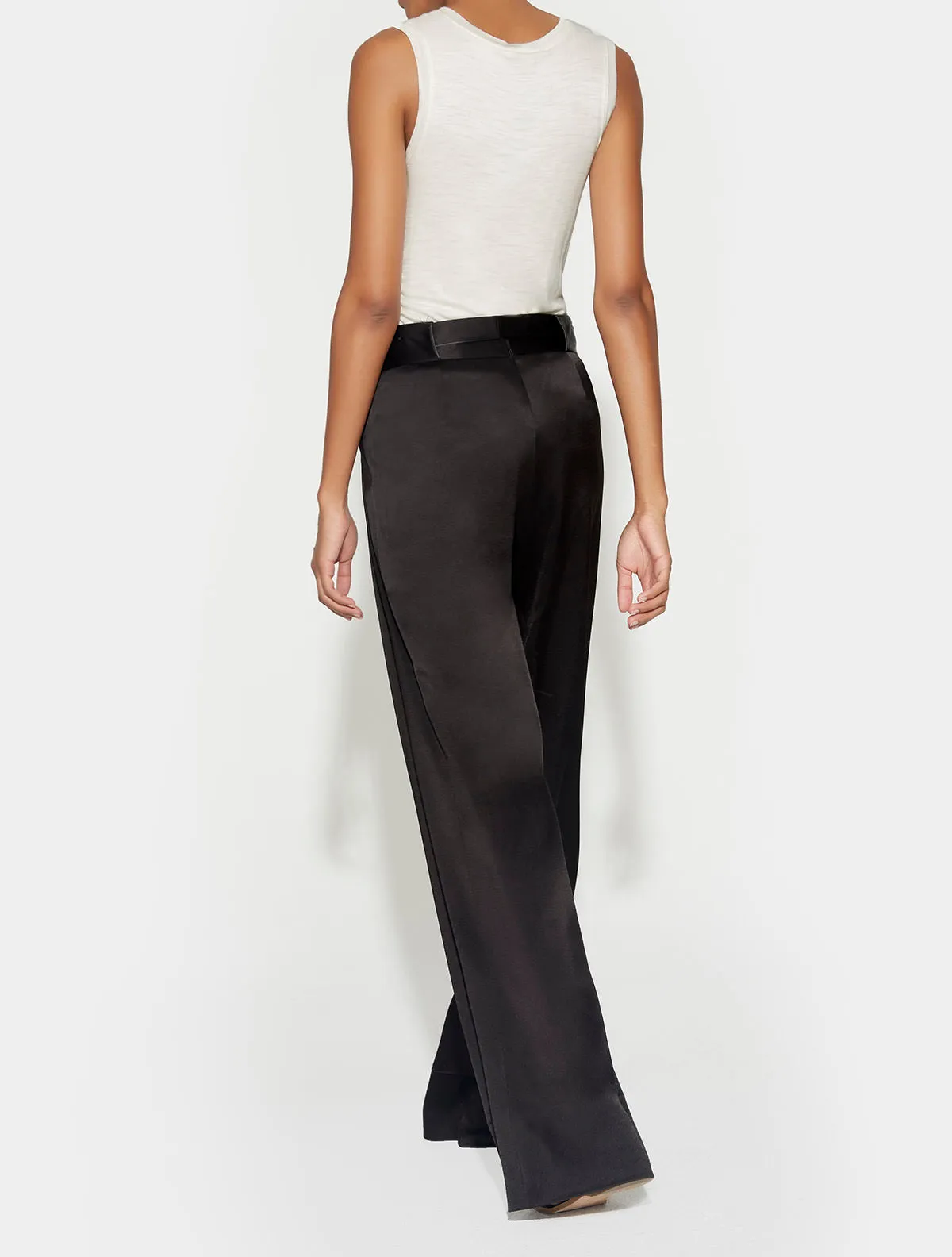 Flowy Satin Back Crepe Pant