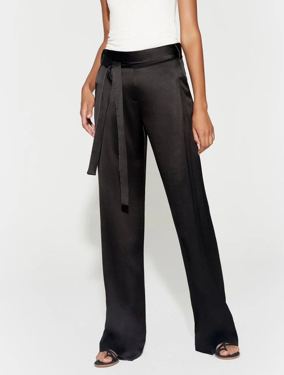 Flowy Satin Back Crepe Pant