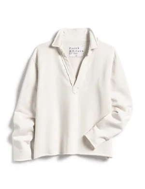 Frank & Eileen - Popover Henley in Vintage White