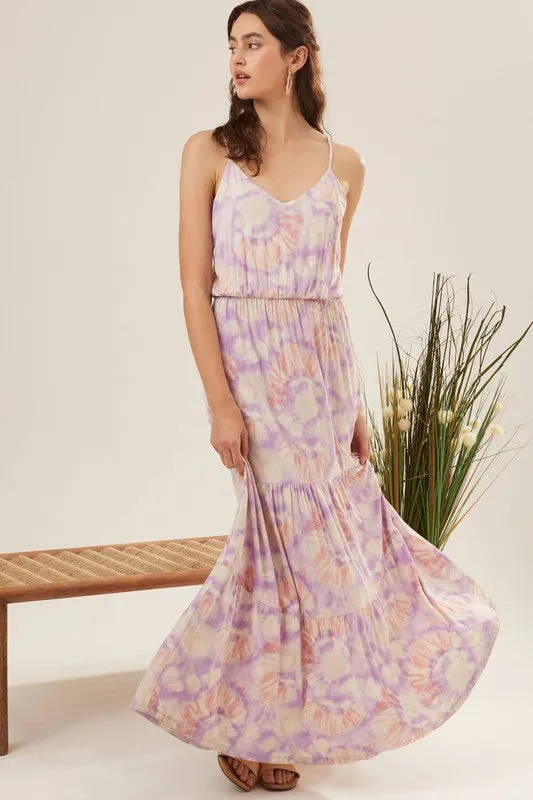 Free Spirit Maxi Tie Dye Dress