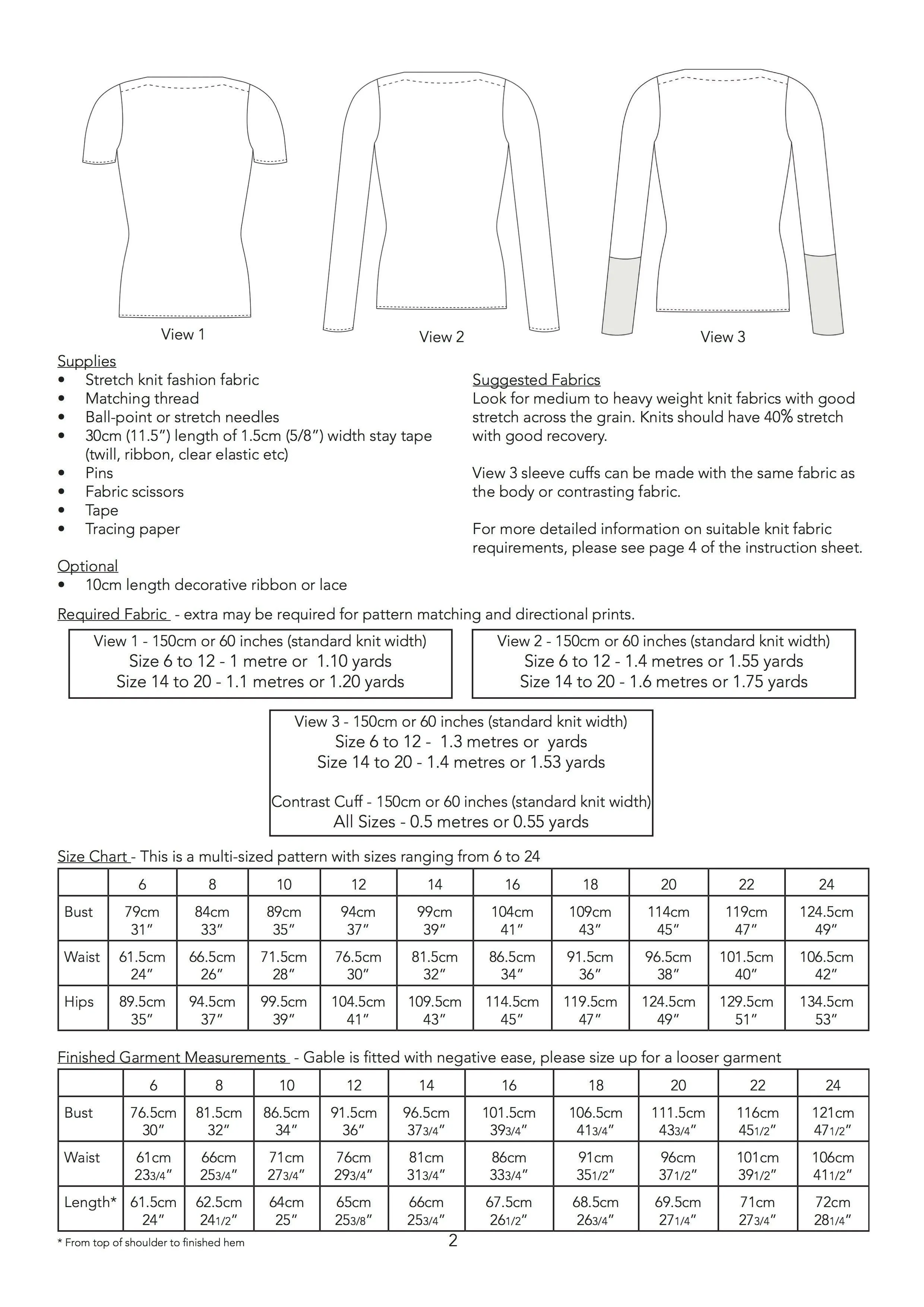 Gable Top - Jennifer Lauren Handmade - Digital PDF Download Pattern