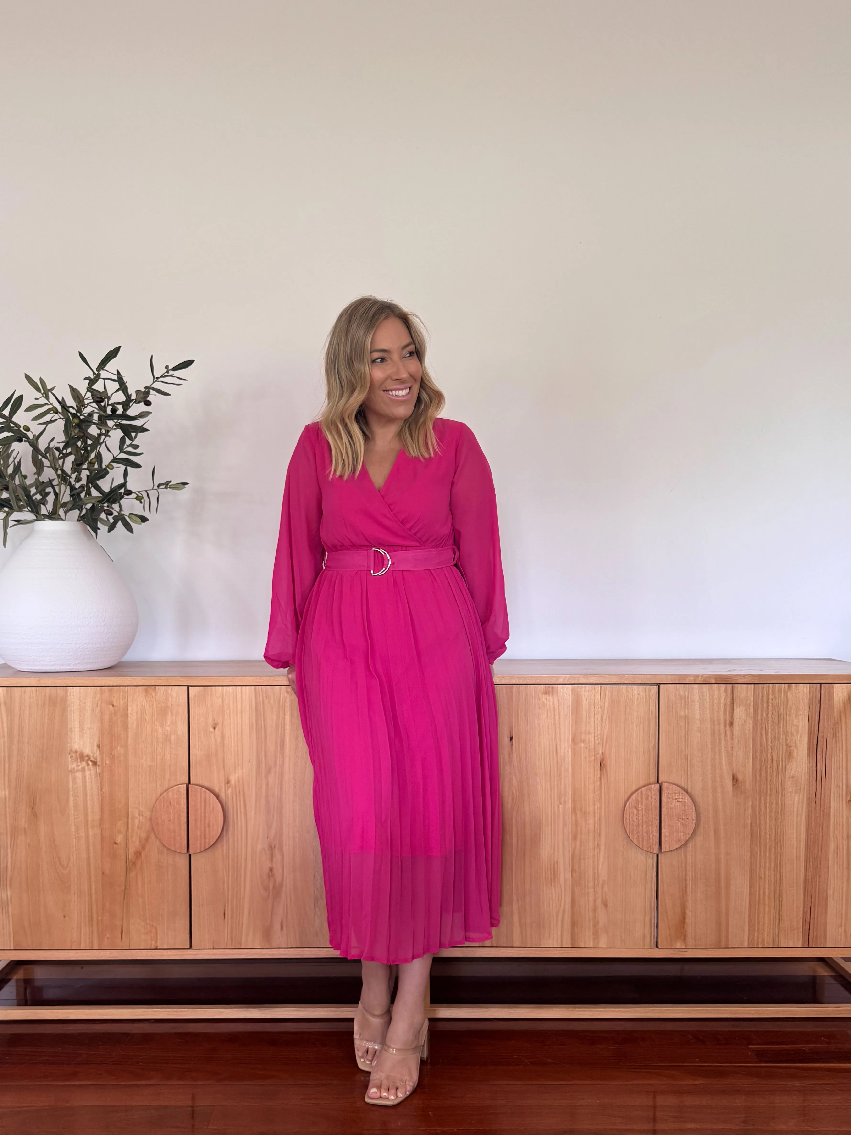 GENOA PLEATED DRESS