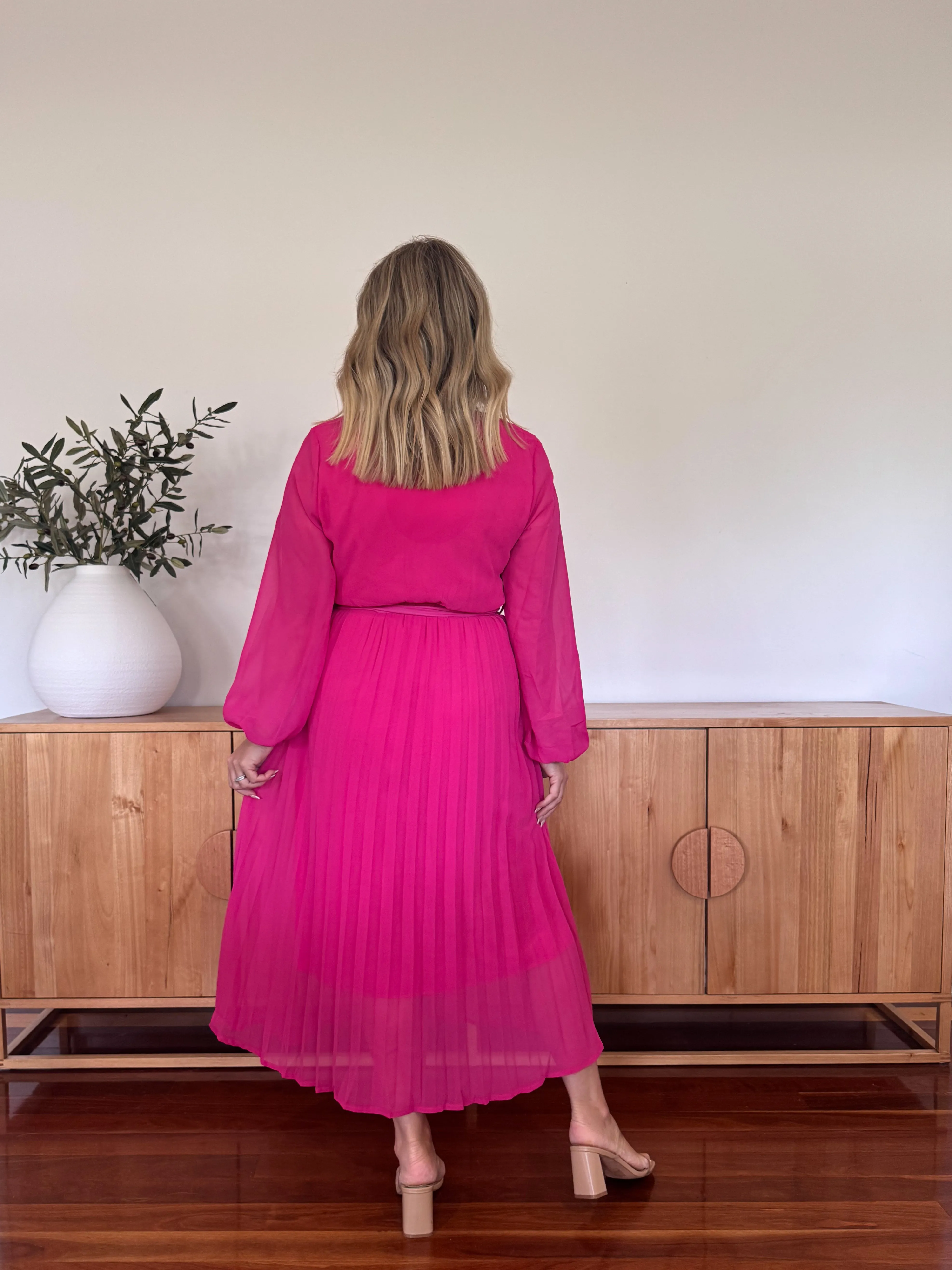 GENOA PLEATED DRESS