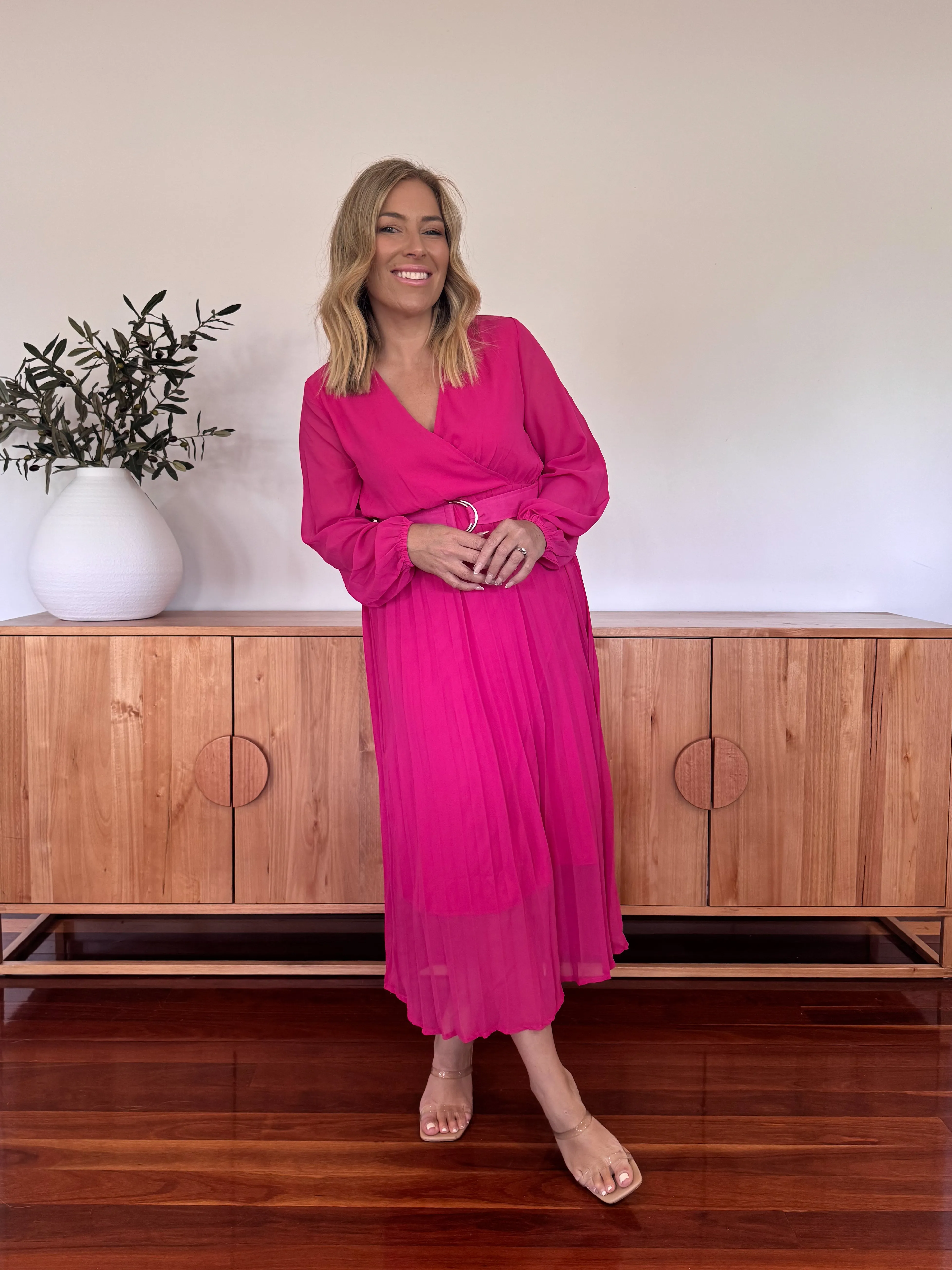 GENOA PLEATED DRESS