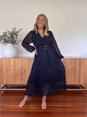 GENOA PLEATED DRESS
