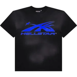HELLSTAR GEL SPORT LOGO T-SHIRT ROYAL BLUE/BLACK