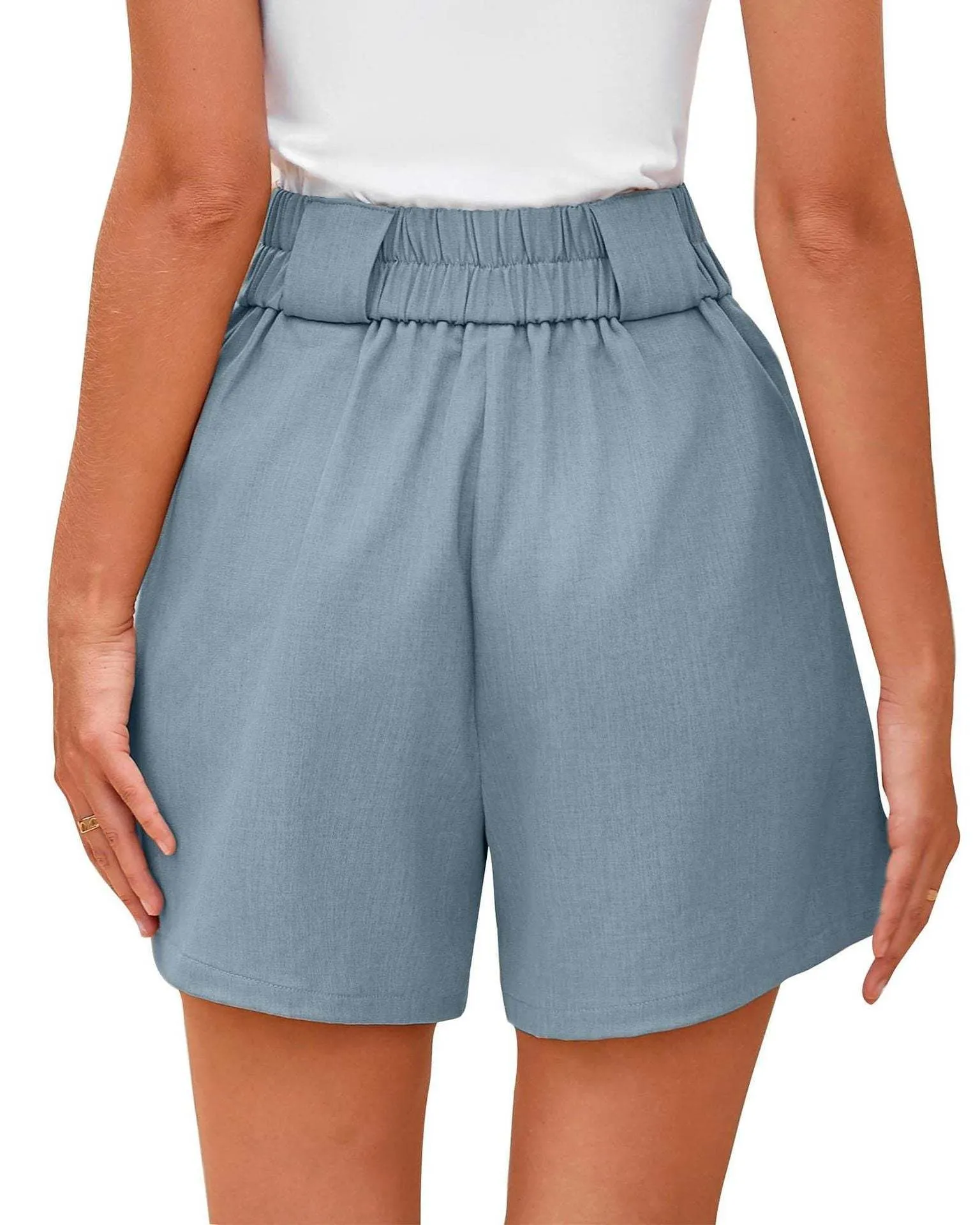 High Waist Women’s Shorts with Pockets