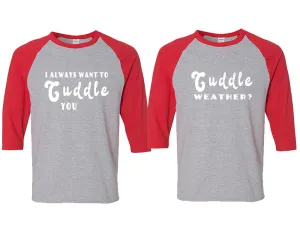 I Always Want to Cuddle You – Couple Matching 3/4 Sleeve Baseball T-Shirts (Sold Separately)