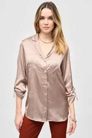 Joseph Ribkoff Dune Button-Down Blouse Style 243919