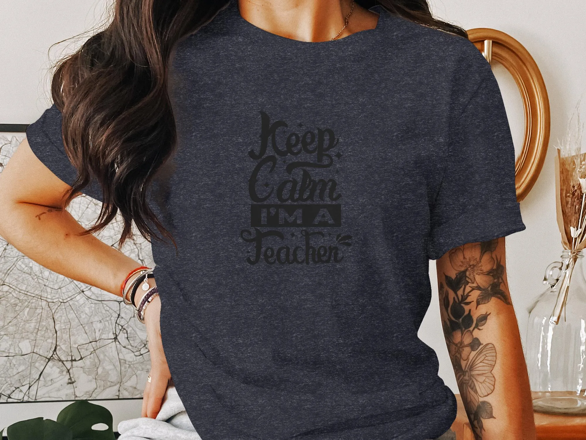 Keep Calm I'm A Teacher Stylish Graphic T-Shirt