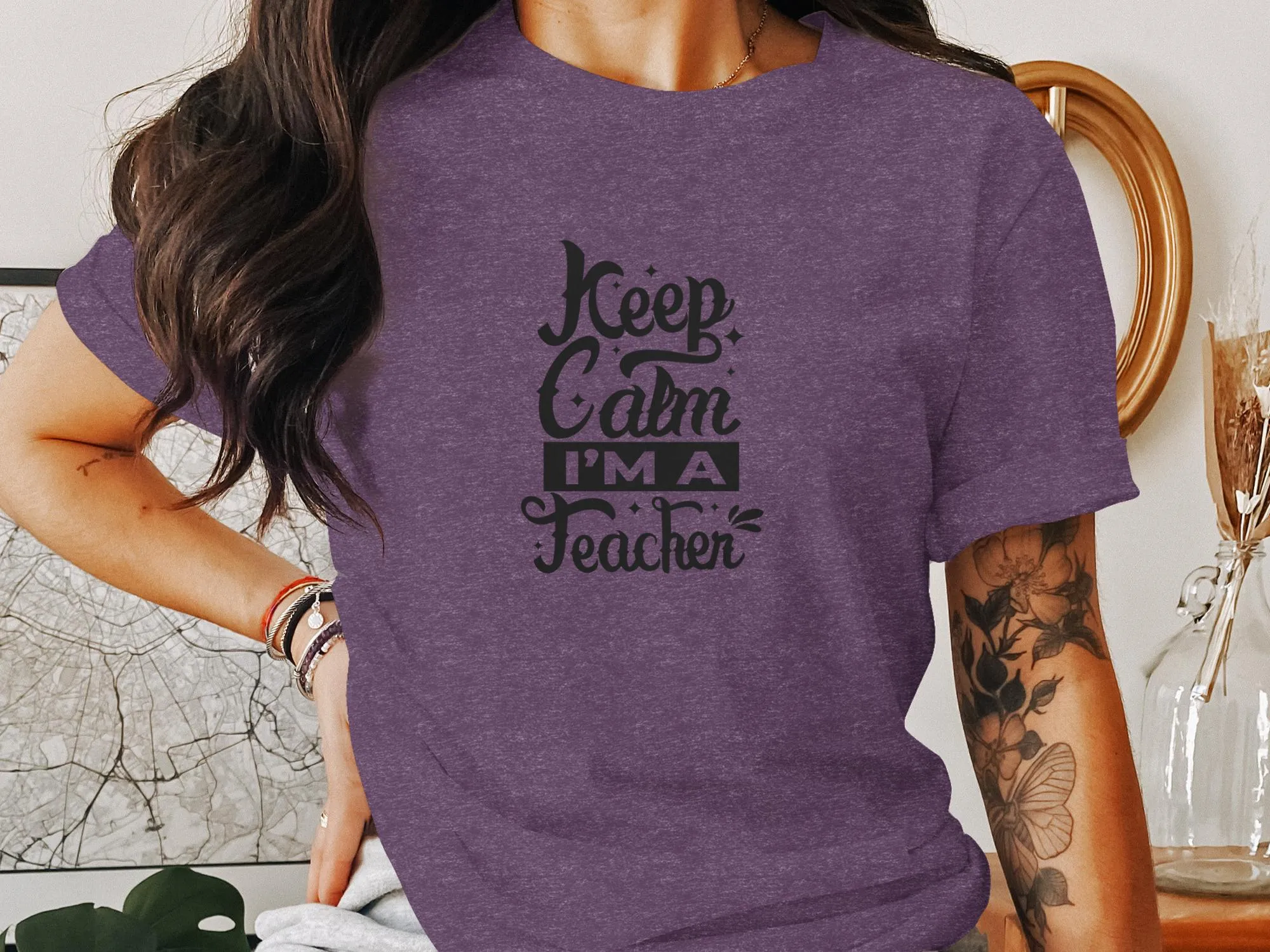 Keep Calm I'm A Teacher Stylish Graphic T-Shirt