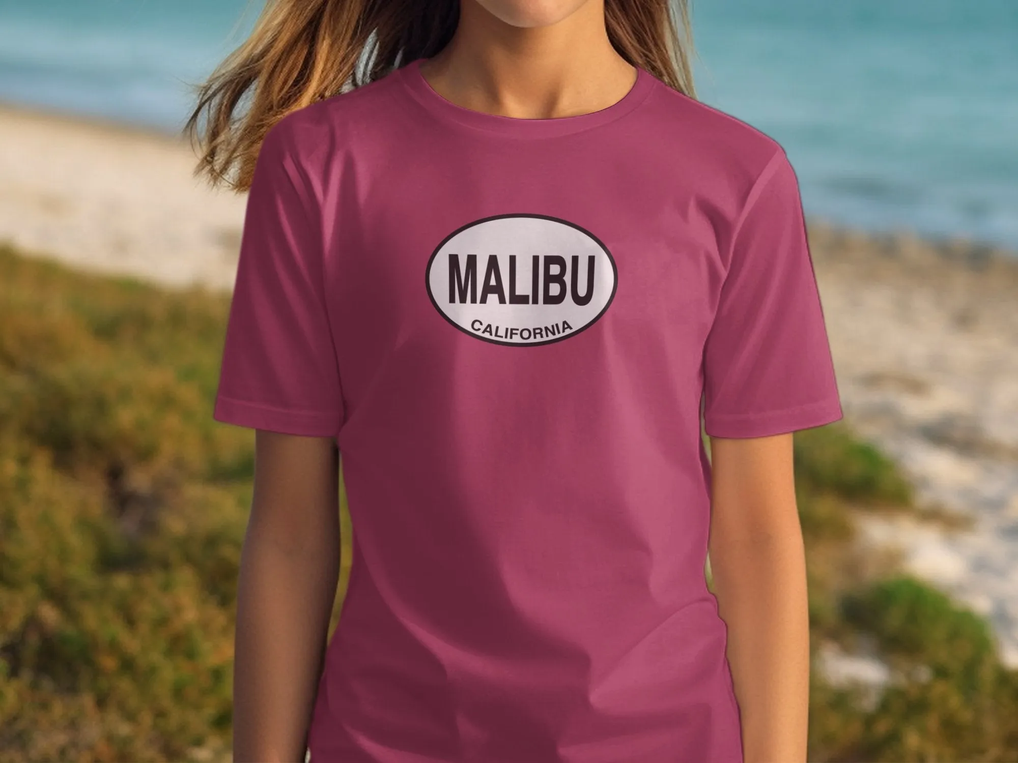 Malibu California Souvenir Graphic Unisex Casual T-Shirts