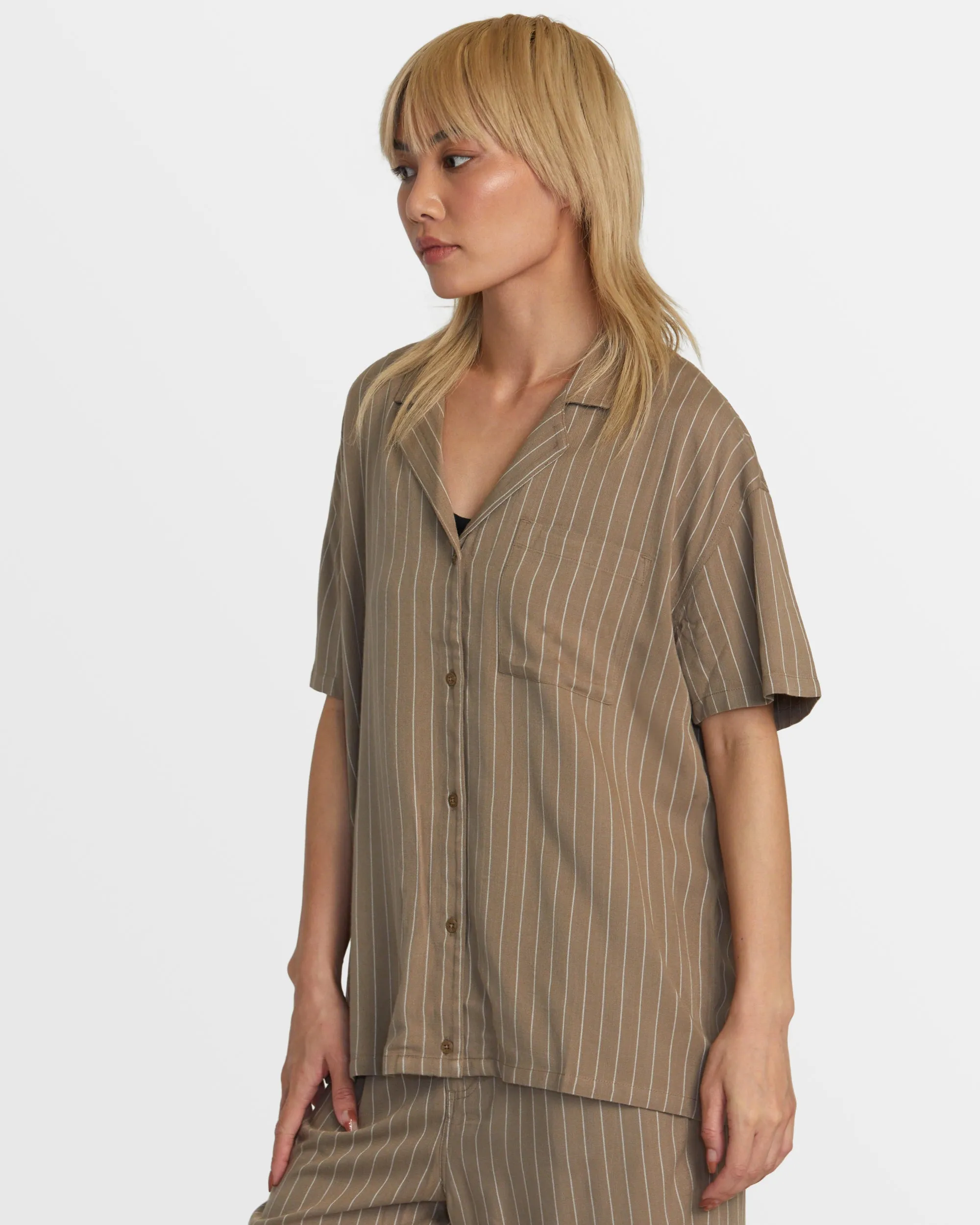 Mason Button Down Shirt - Dark Khaki