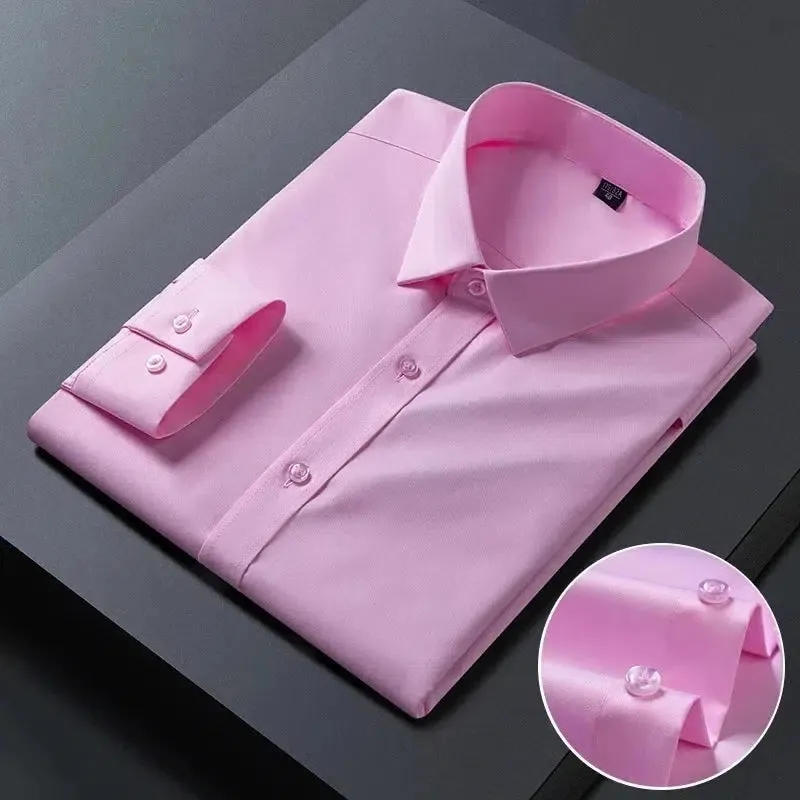 Mens Anti-Wrinkle Long Sleeve Shirts