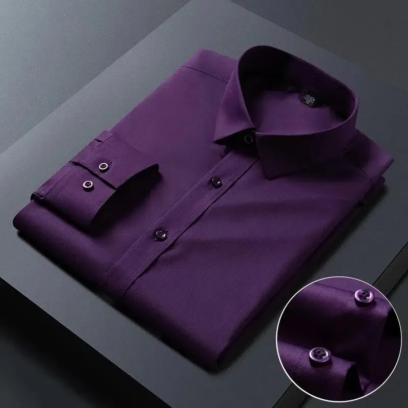 Mens Anti-Wrinkle Long Sleeve Shirts