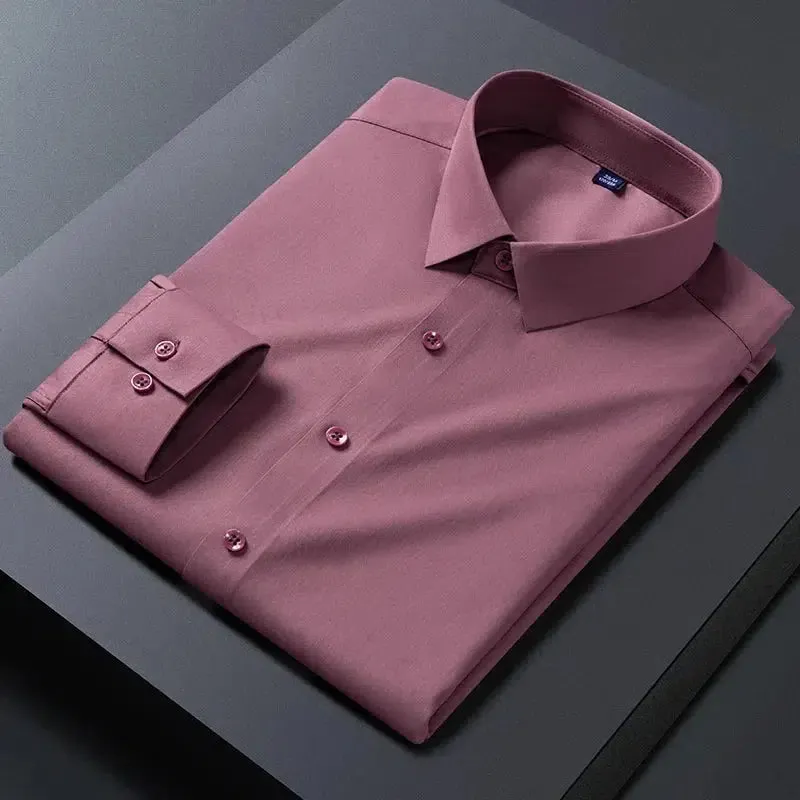 Mens Anti-Wrinkle Long Sleeve Shirts