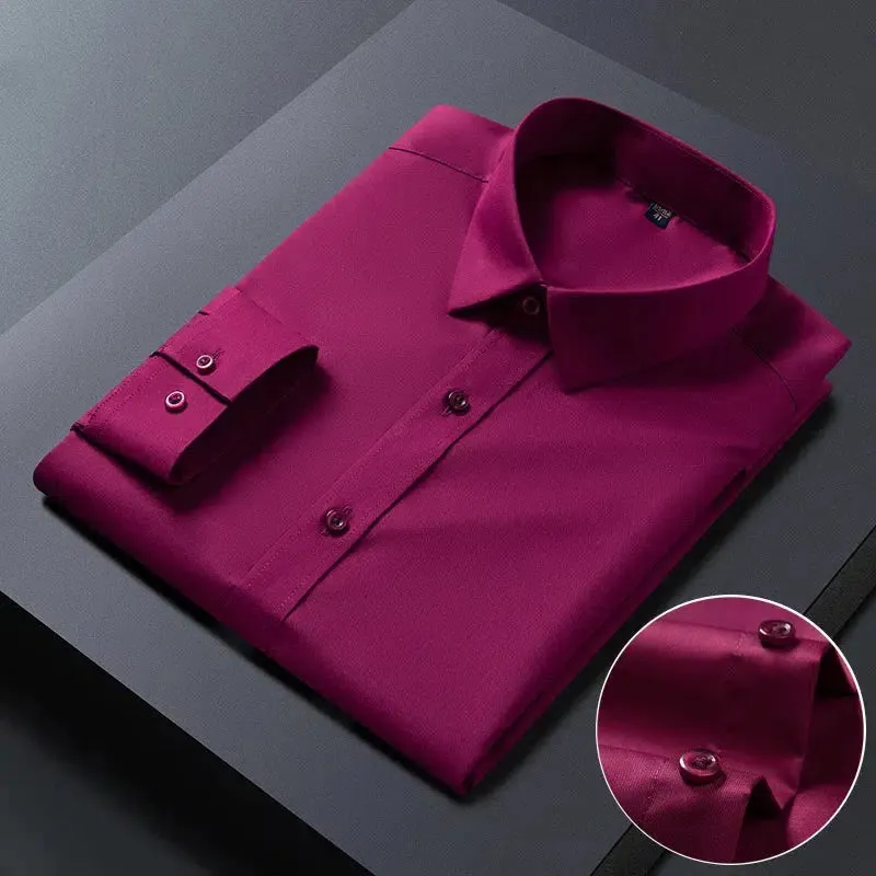 Mens Anti-Wrinkle Long Sleeve Shirts