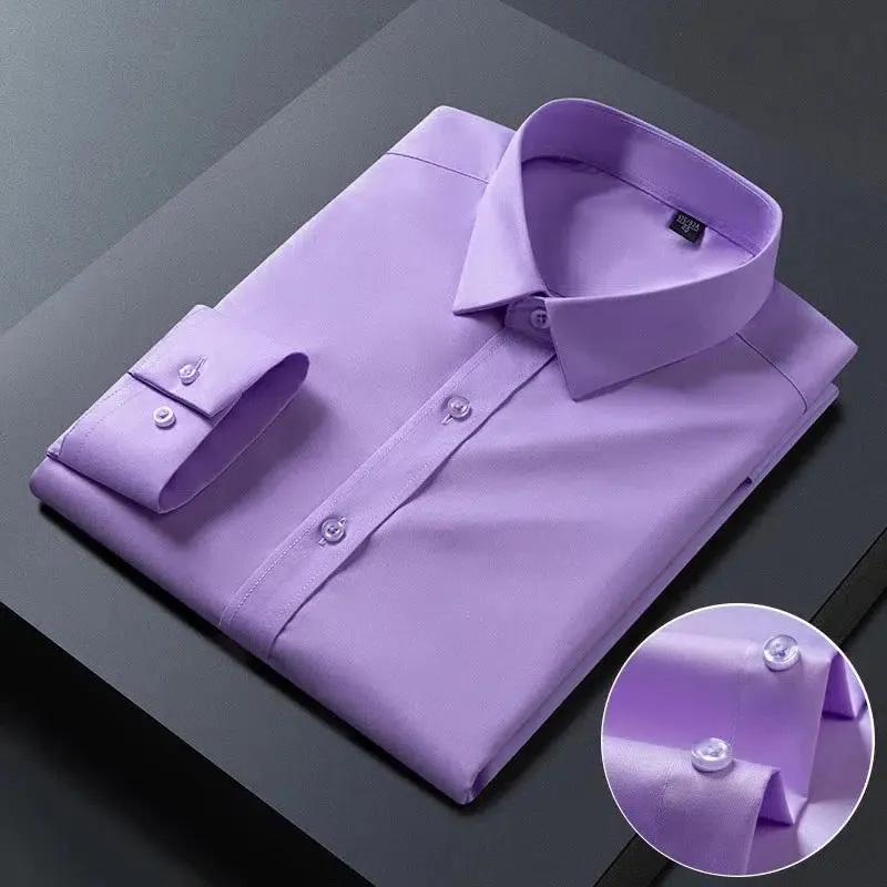Mens Anti-Wrinkle Long Sleeve Shirts