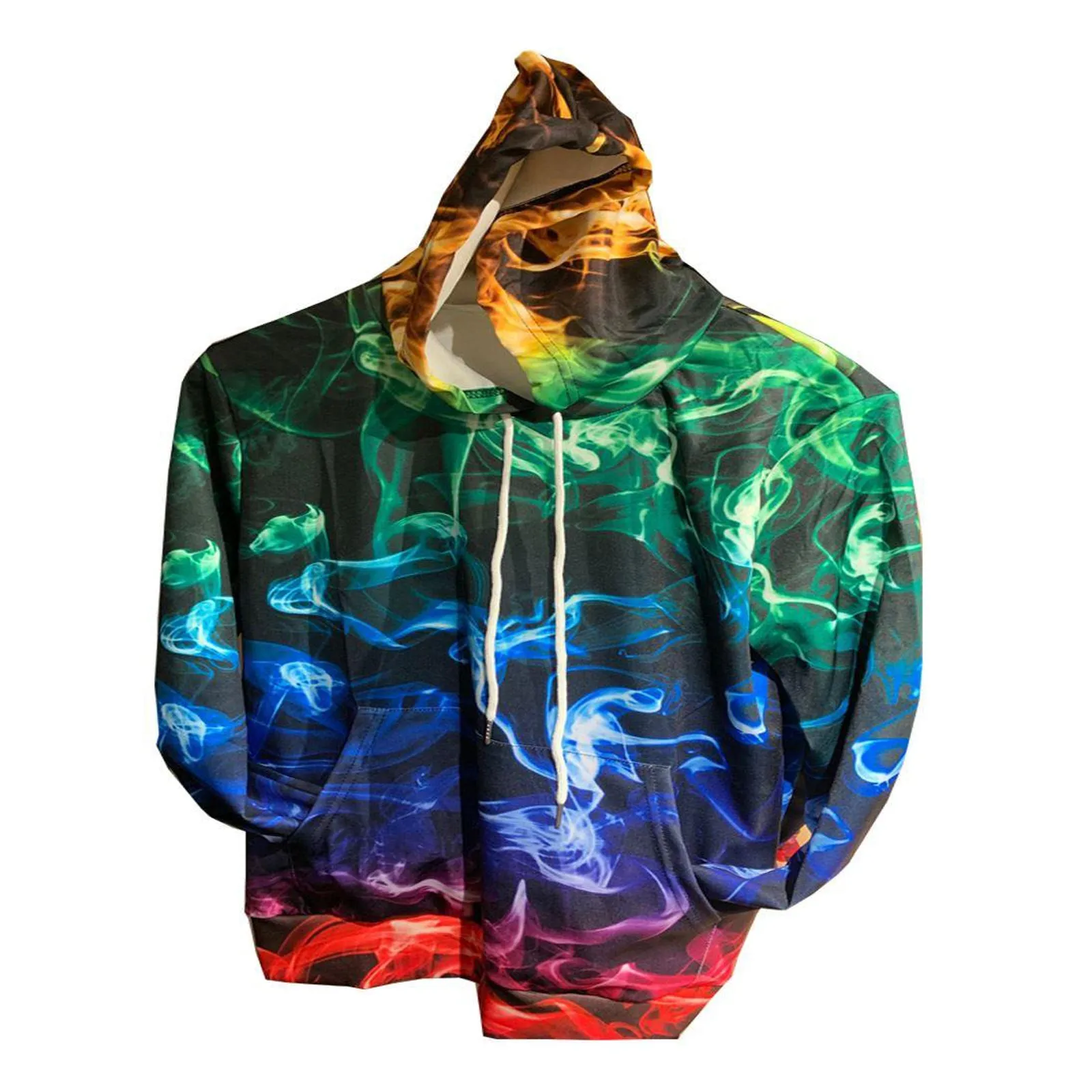 Men's Long Sleeve Sweatshirt 3D Print Pullover Hoodie