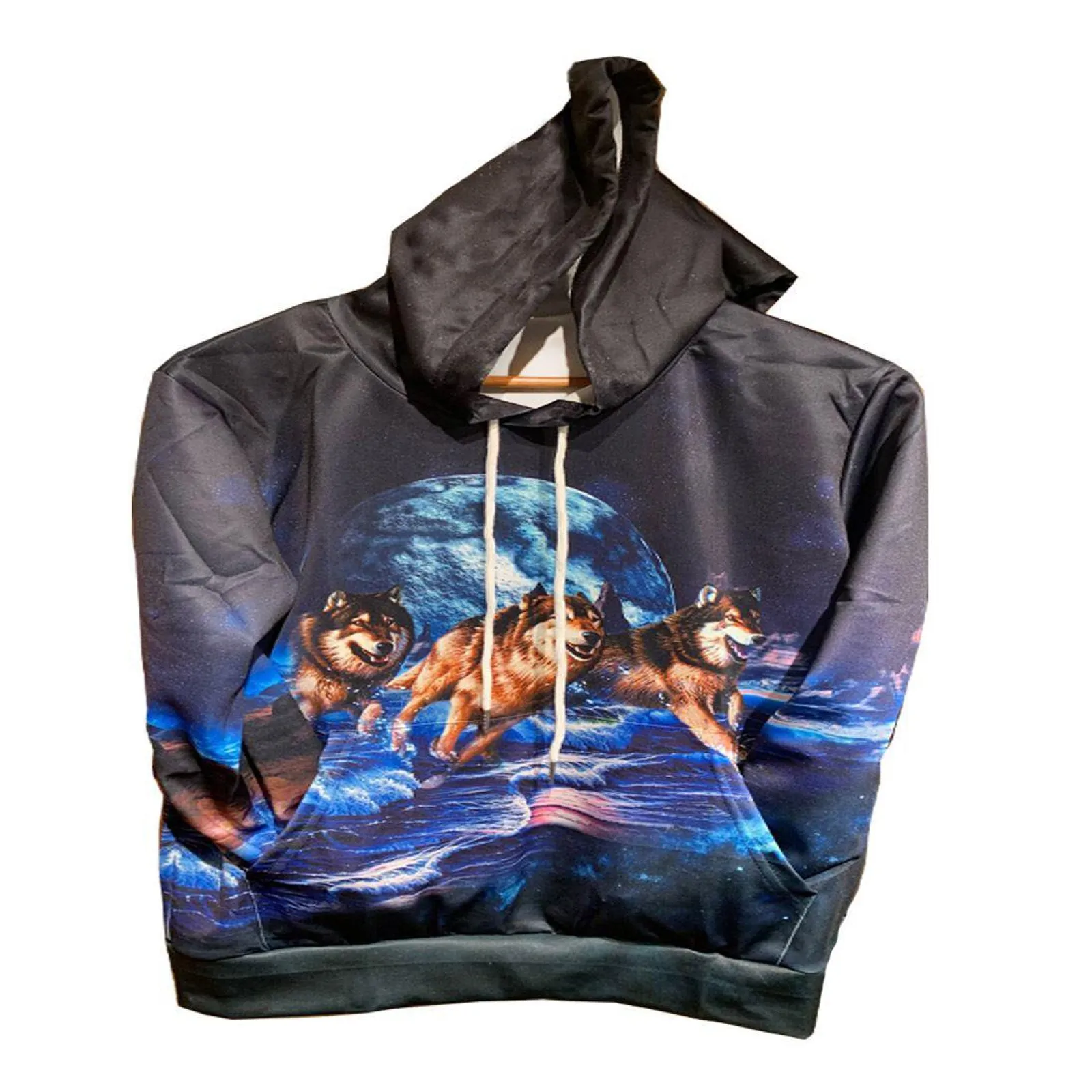 Men's Long Sleeve Sweatshirt 3D Print Pullover Hoodie