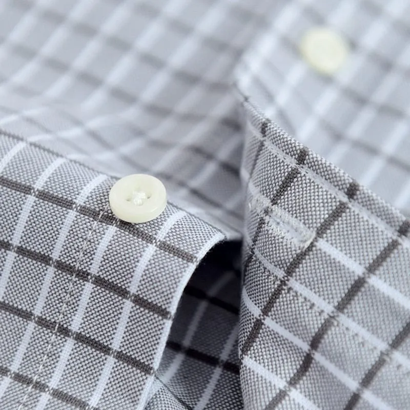 Men's Plaid Oxford Button-down Shirt