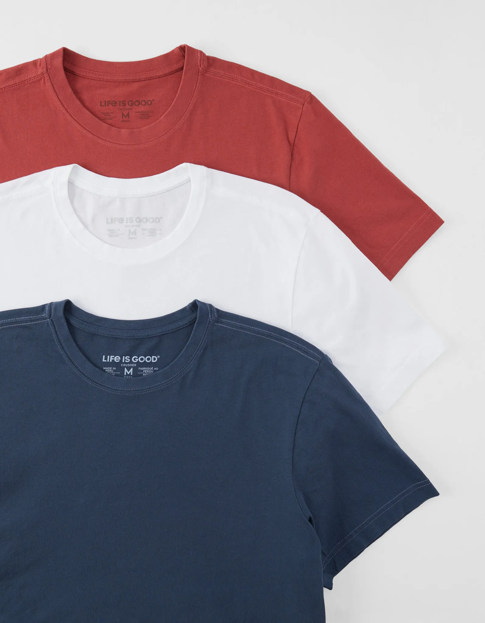 Men's Solid 3 Pack Crusher Crew - Multi 2