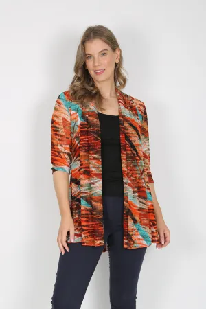 MIA Rust Mesh Open Cardigan