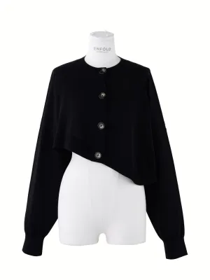 Micro Mini Cardigan (Black)